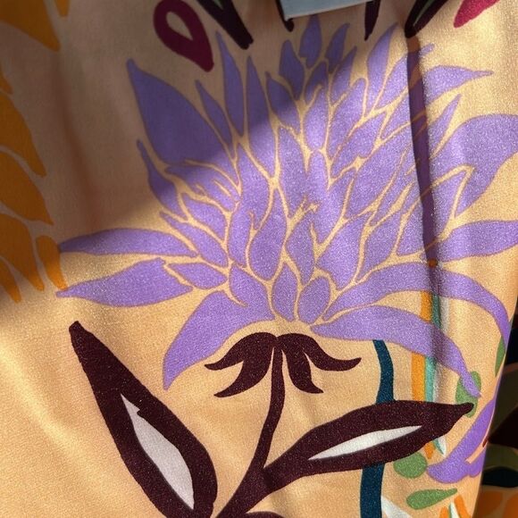 Cupcakes and Cashmere sleeveless top shoulder chain straps adjustable floral Med - Picture 12 of 15